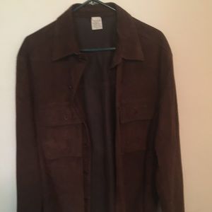 Men’s Bloomingdales Brown Suede shirt jacket
